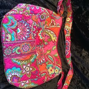 Vera Bradley Carryall Crossbody Pink Swirls